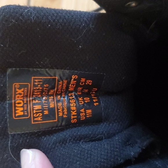 Worx Red Wing Shoes. Steel Toe - Picture 2 of 5